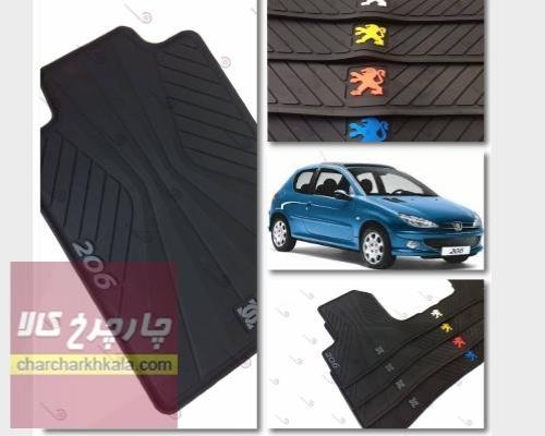 کفپوش لاتکس ژله ای پژو 206 صندوقدار sd